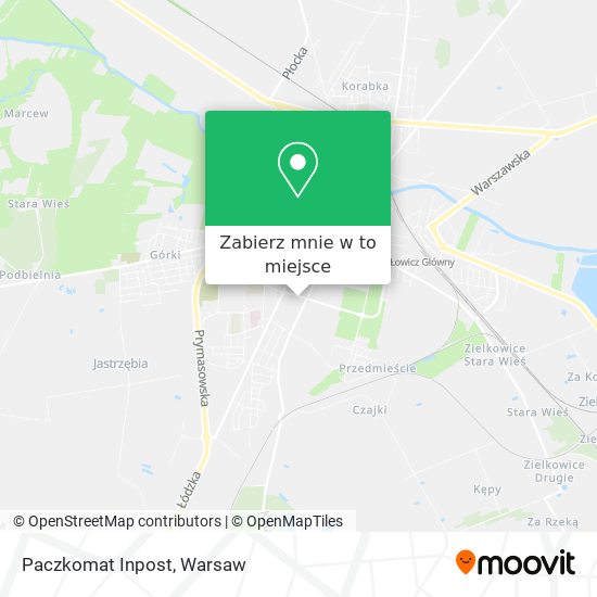 Mapa Paczkomat Inpost