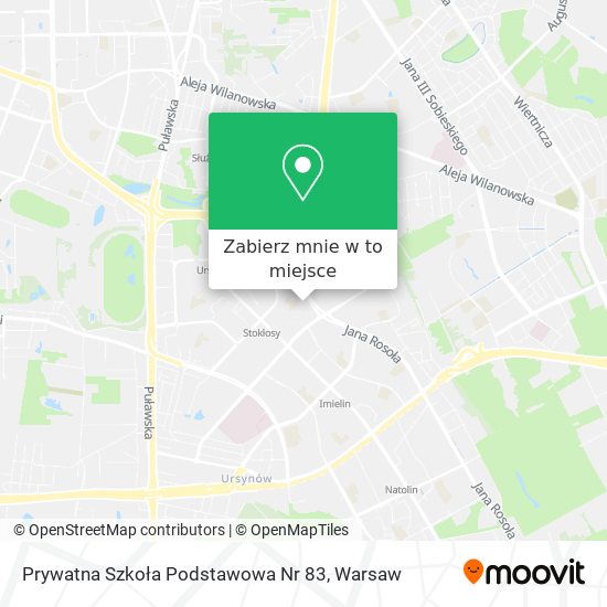 Mapa Prywatna Szkoła Podstawowa Nr 83