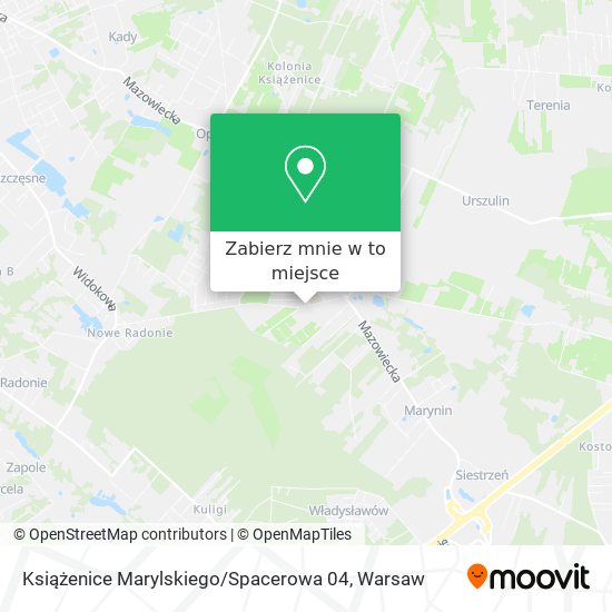 Mapa Książenice Marylskiego / Spacerowa 04