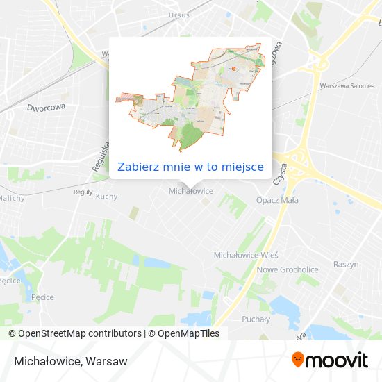 Mapa Michałowice