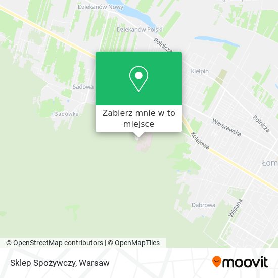 Mapa Sklep Spożywczy