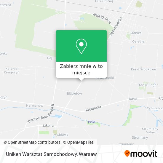 Mapa Uniken Warsztat Samochodowy