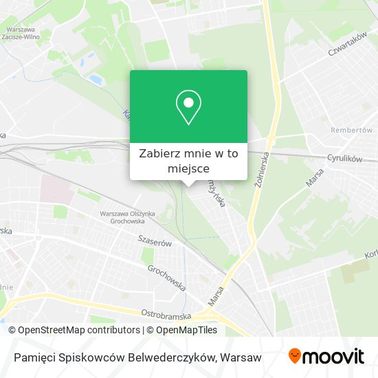 Mapa Pamięci Spiskowców Belwederczyków