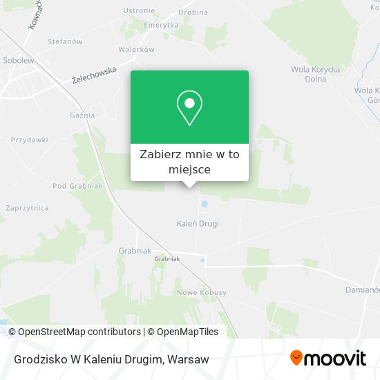 Mapa Grodzisko W Kaleniu Drugim