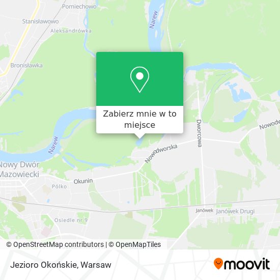 Mapa Jezioro Okońskie