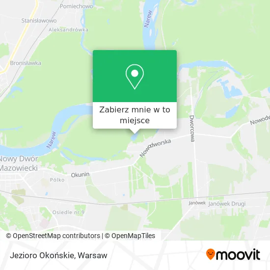 Mapa Jezioro Okońskie