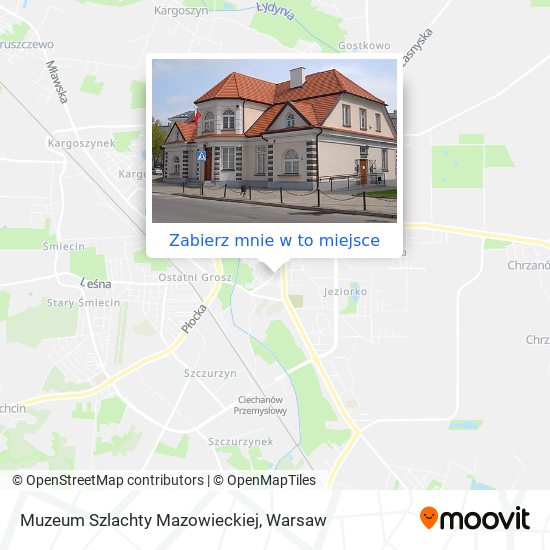 Mapa Muzeum Szlachty Mazowieckiej