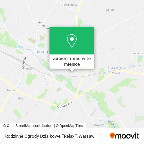 Mapa Rodzinne Ogrody Działkowe ""Relax""