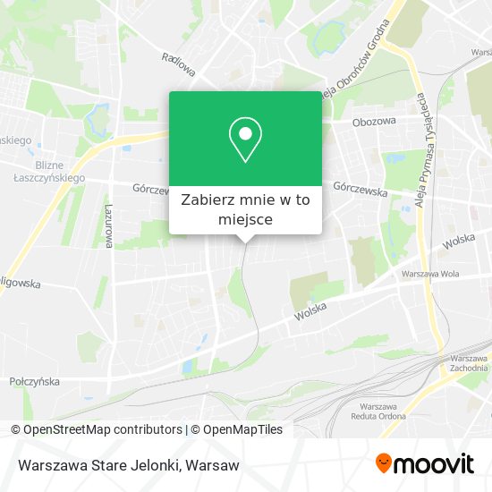 Mapa Warszawa Stare Jelonki