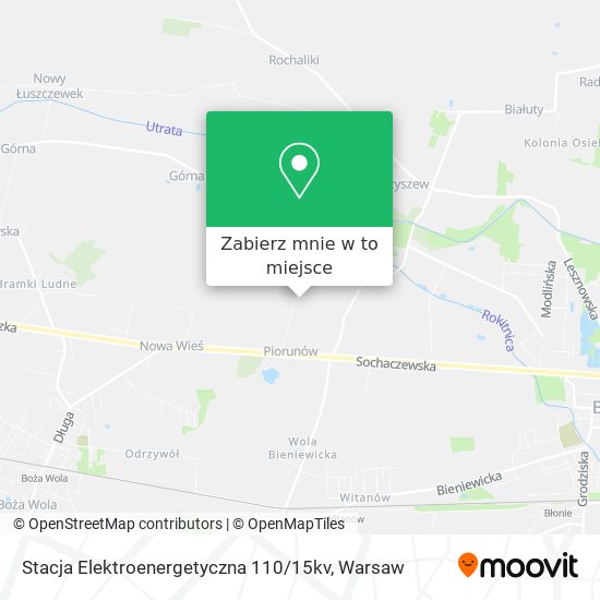 Mapa Stacja Elektroenergetyczna 110 / 15kv