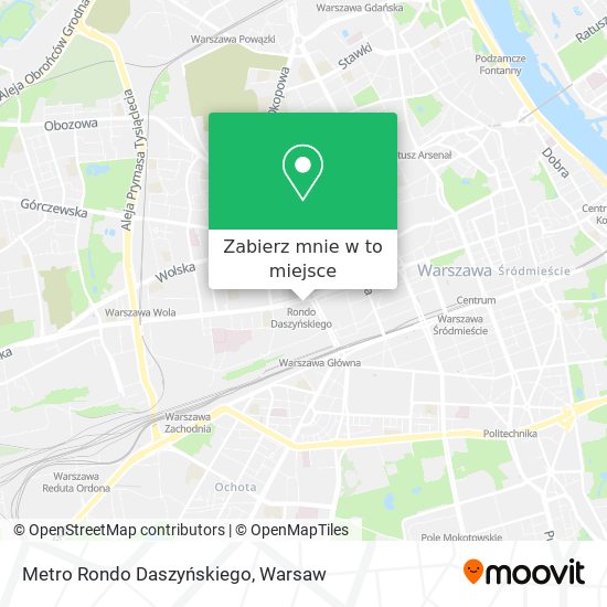 Mapa Metro Rondo Daszyńskiego