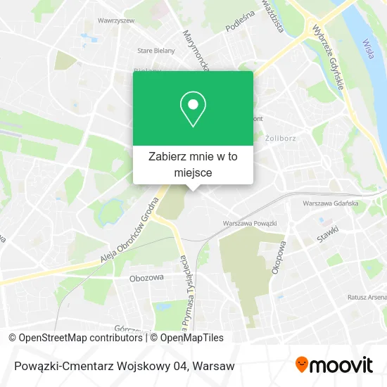 Mapa Powązki-Cmentarz Wojskowy 04