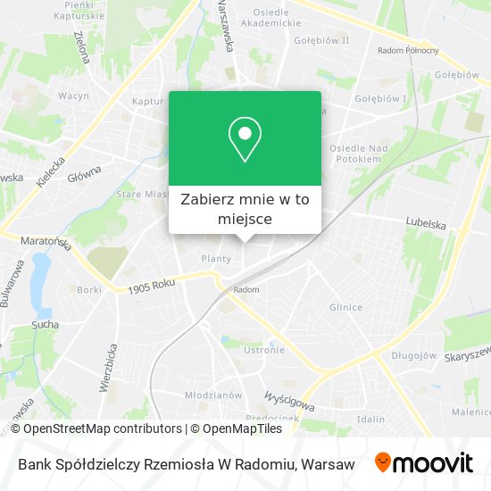 Mapa Bank Spółdzielczy Rzemiosła W Radomiu