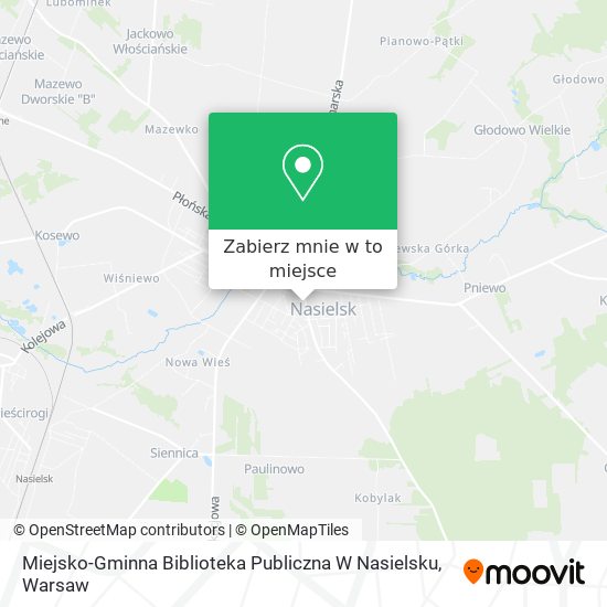 Mapa Miejsko-Gminna Biblioteka Publiczna W Nasielsku