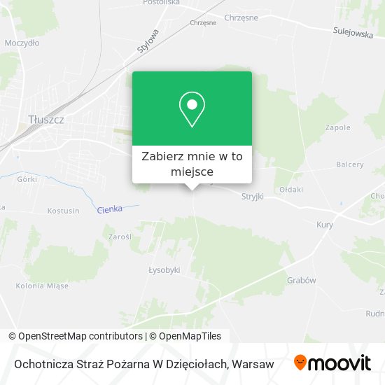 Mapa Ochotnicza Straż Pożarna W Dzięciołach