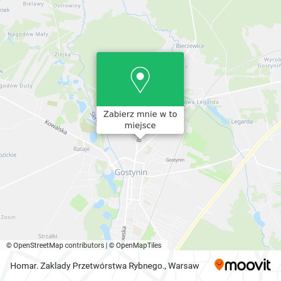 Mapa Homar. Zaklady Przetwórstwa Rybnego.