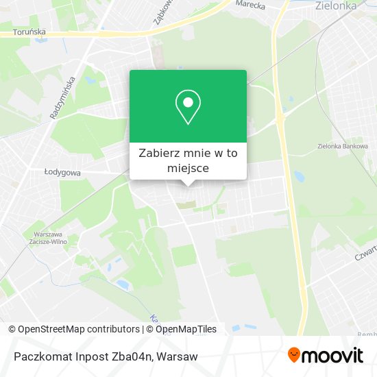 Mapa Paczkomat Inpost Zba04n