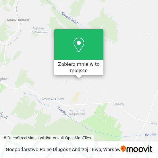 Mapa Gospodarstwo Rolne Długosz Andrzej I Ewa