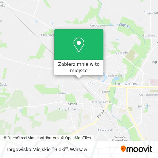 Mapa Targowisko Miejskie ""Bloki""