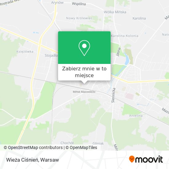 Mapa Wieża Ciśnień