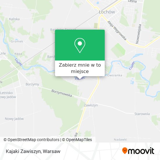 Mapa Kajaki Zawiszyn