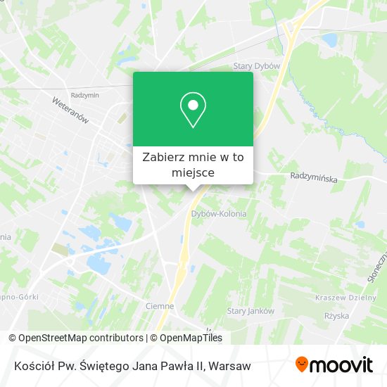 Mapa Kościół Pw. Świętego Jana Pawła II