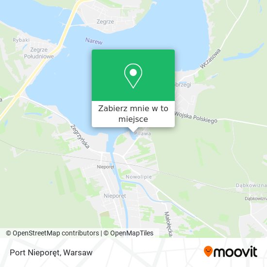 Mapa Port Nieporęt