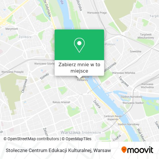 Mapa Stołeczne Centrum Edukacji Kulturalnej