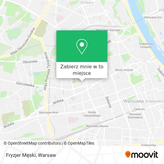 Mapa Fryzjer Męski