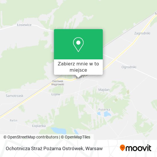 Mapa Ochotnicza Straż Pożarna Ostrówek