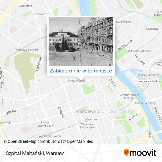 Mapa Szpital Maltański