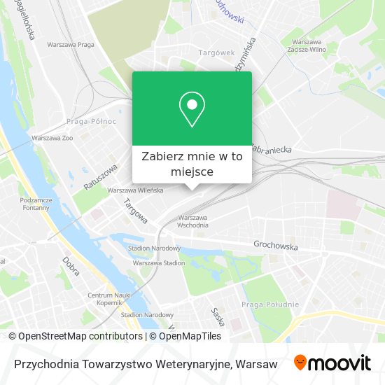 Mapa Przychodnia Towarzystwo Weterynaryjne