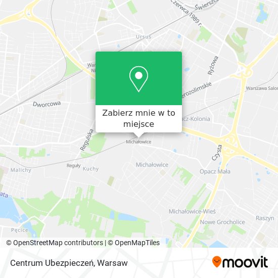 Mapa Centrum Ubezpieczeń