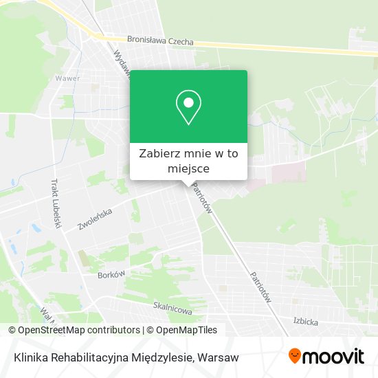 Mapa Klinika Rehabilitacyjna Międzylesie