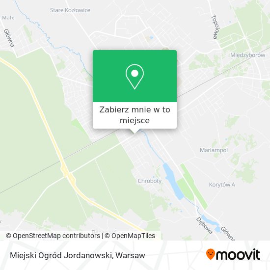 Mapa Miejski Ogród Jordanowski