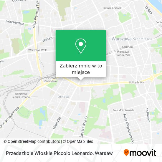 Mapa Przedszkole Włoskie Piccolo Leonardo