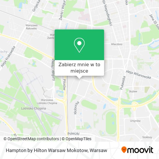 Mapa Hampton by Hilton Warsaw Mokotow