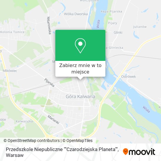 Mapa Przedszkole Niepubliczne ""Czarodziejska Planeta""