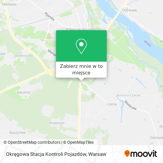 Mapa Okręgowa Stacja Kontroli Pojazdów