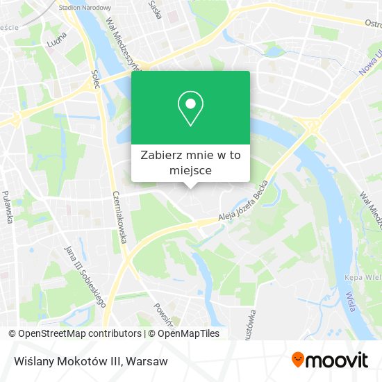 Mapa Wiślany Mokotów III