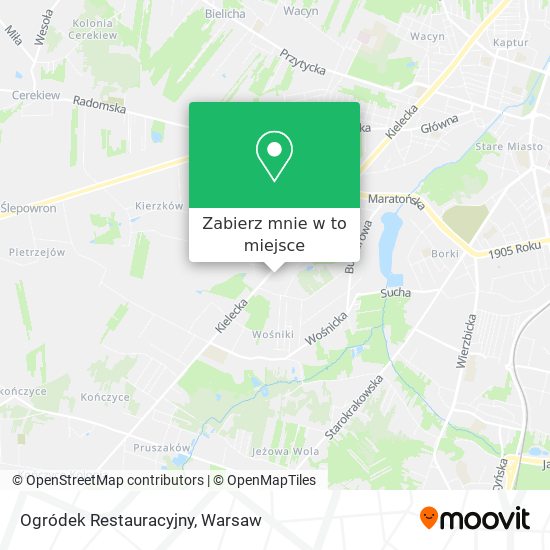 Mapa Ogródek Restauracyjny