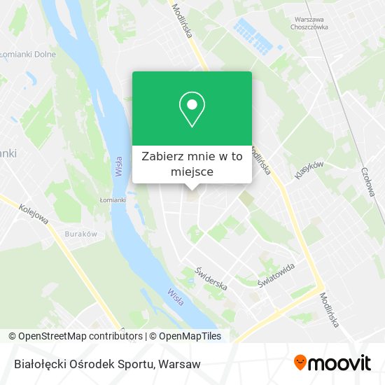 Mapa Białołęcki Ośrodek Sportu