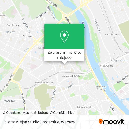 Mapa Marta Klejsa Studio Fryzjerskie