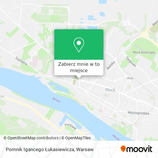 Mapa Pomnik Igancego Łukasiewicza