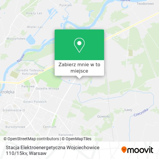 Mapa Stacja Elektroenergetyczna Wojciechowice 110 / 15kv