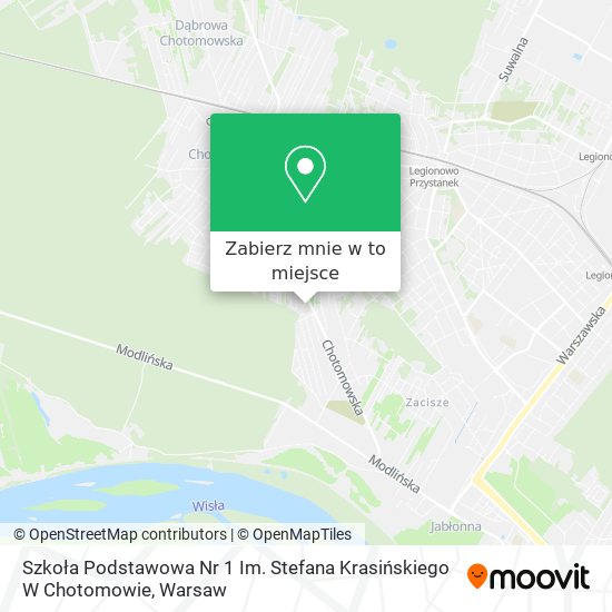 Mapa Szkoła Podstawowa Nr 1 Im. Stefana Krasińskiego W Chotomowie