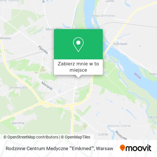 Mapa Rodzinne Centrum Medyczne ""Emkmed""