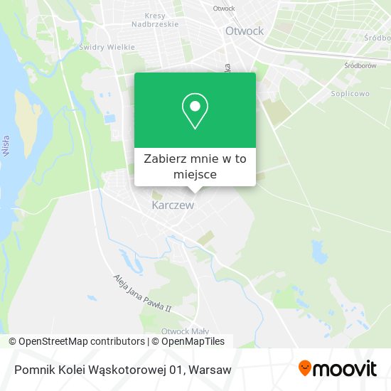 Mapa Pomnik Kolei Wąskotorowej 01