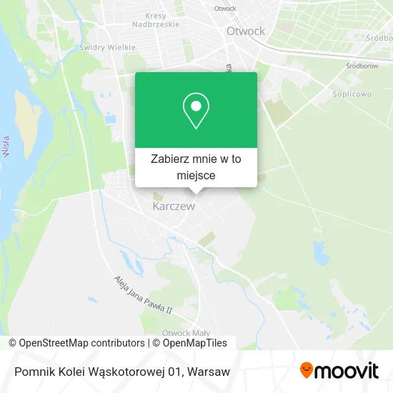 Mapa Pomnik Kolei Wąskotorowej 01