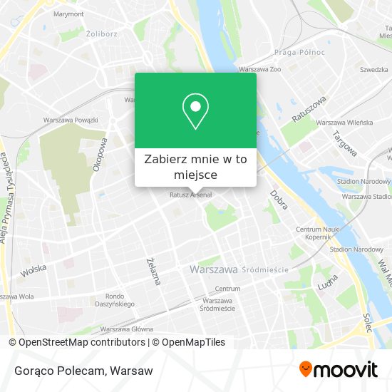 Mapa Gorąco Polecam